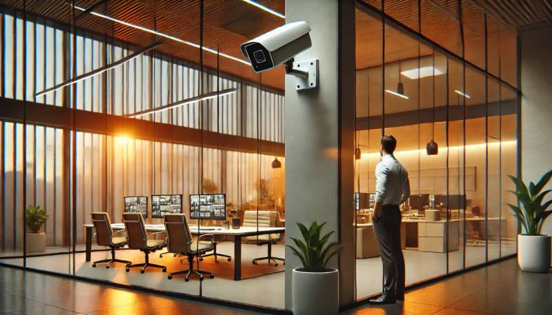 Réalisation du système de sécurité par vidéosurveillance à Vedène d'une agence d'intérim