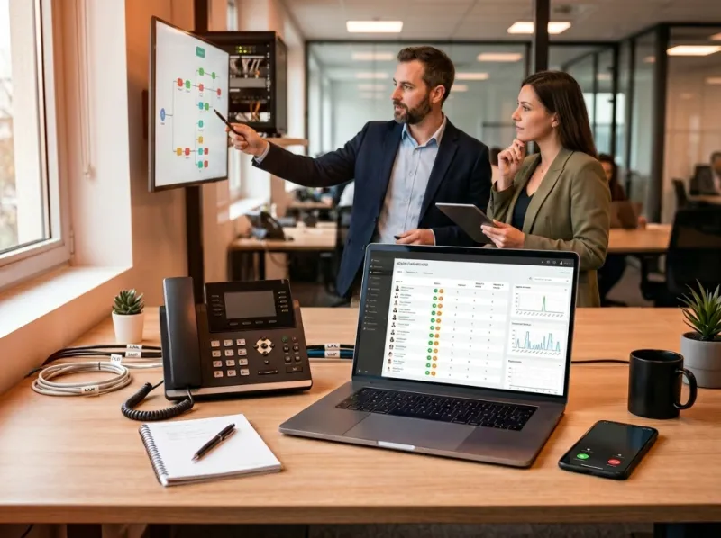 Intégrateur 3CX à Marseille et Aix-en-Provence en intervention sur site pour le déploiement d’une téléphonie d’entreprise avec postes IP